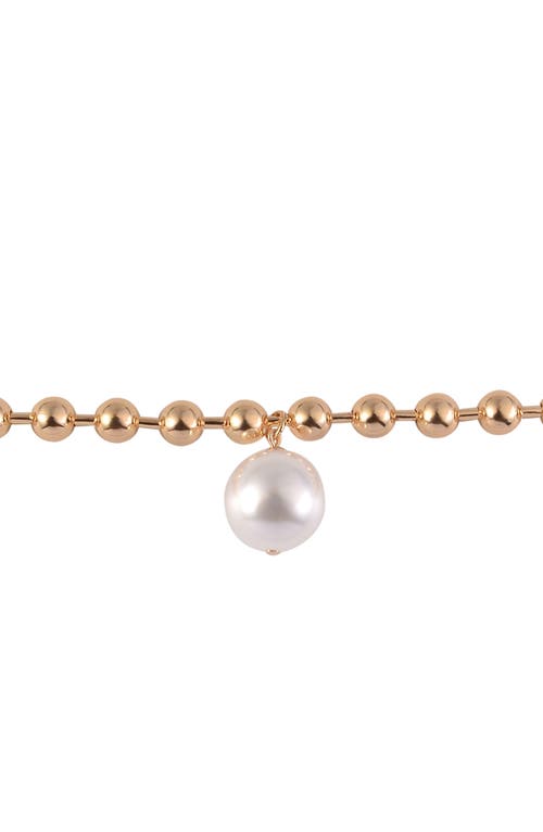 Laundry By Shelli Segal Ball Chain Collar Necklace In Gold