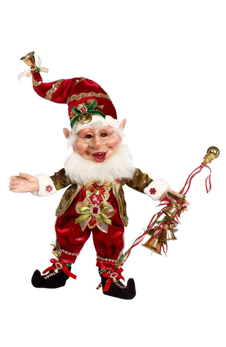 Mark Roberts Bell Ringer Elf, Medium, Main, color, Red