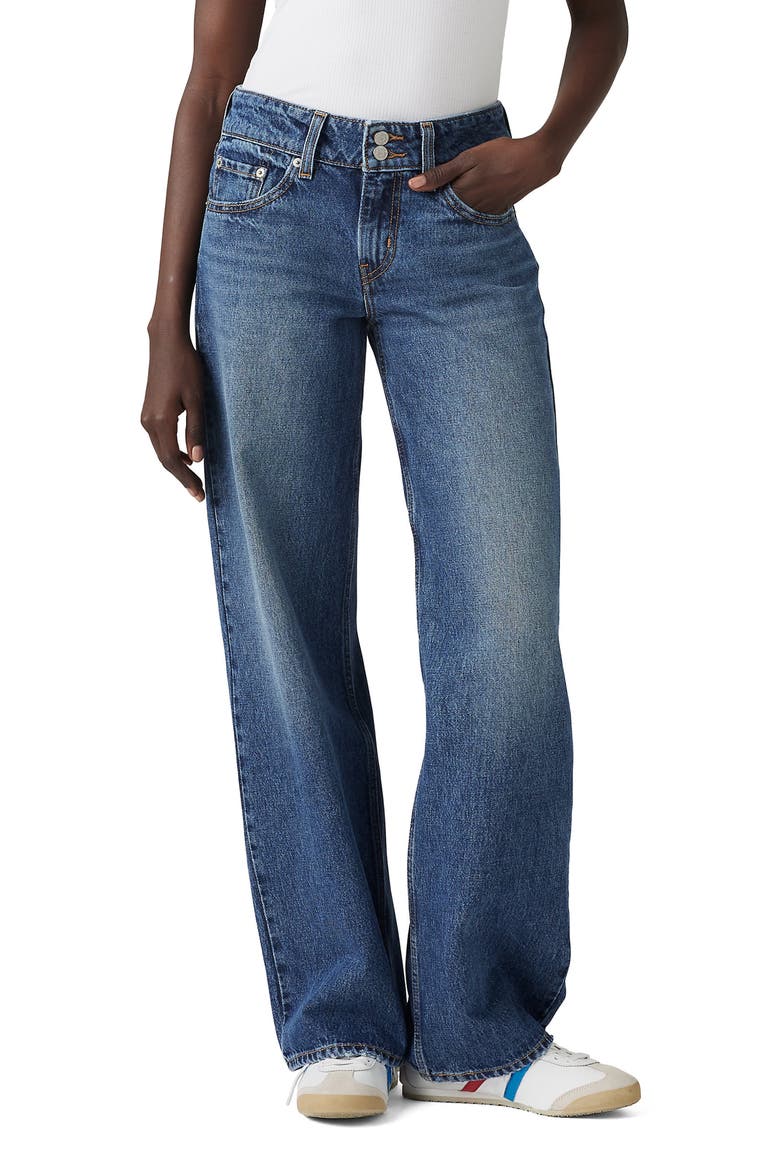 Superlow Loose Jeans, Main, color, BLENDED BEAUTY