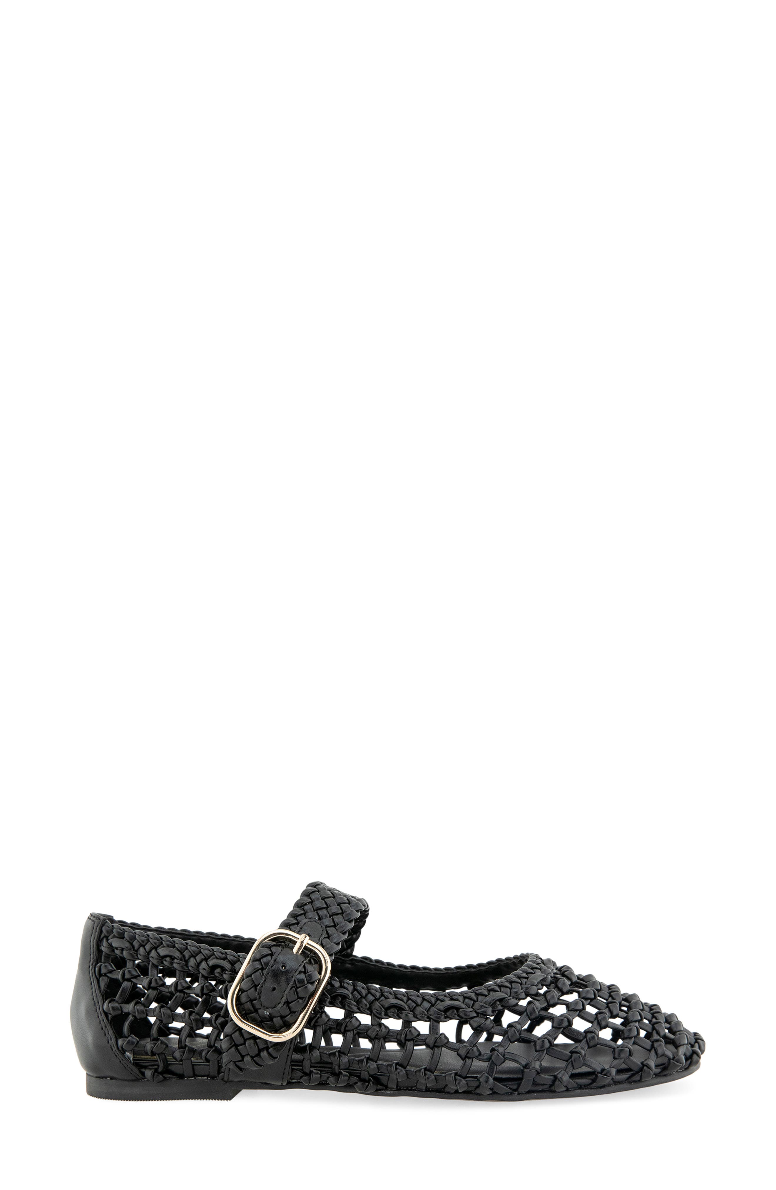 Kenneth Cole Tessa Mary Jane Flat, Alternate, color, Black Woven