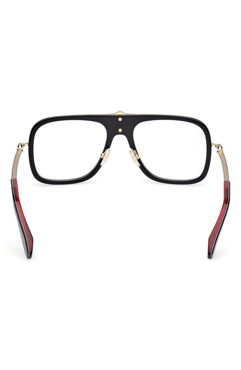 Christian Louboutin 58mm Navigator Optical Glasses, Alternate, color, 