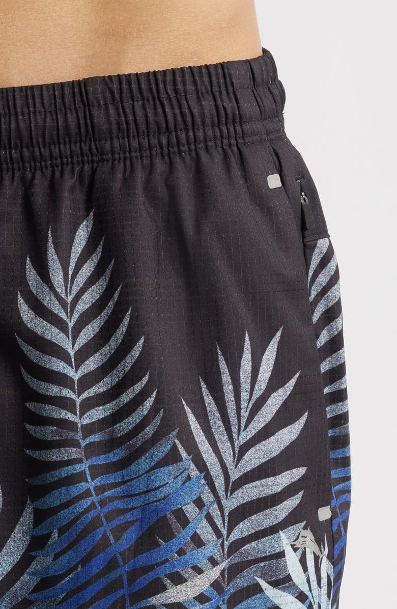 Tommy Bahama Huntington Frond Away 8 Swim Trunks, Alternate, color, Night Cap