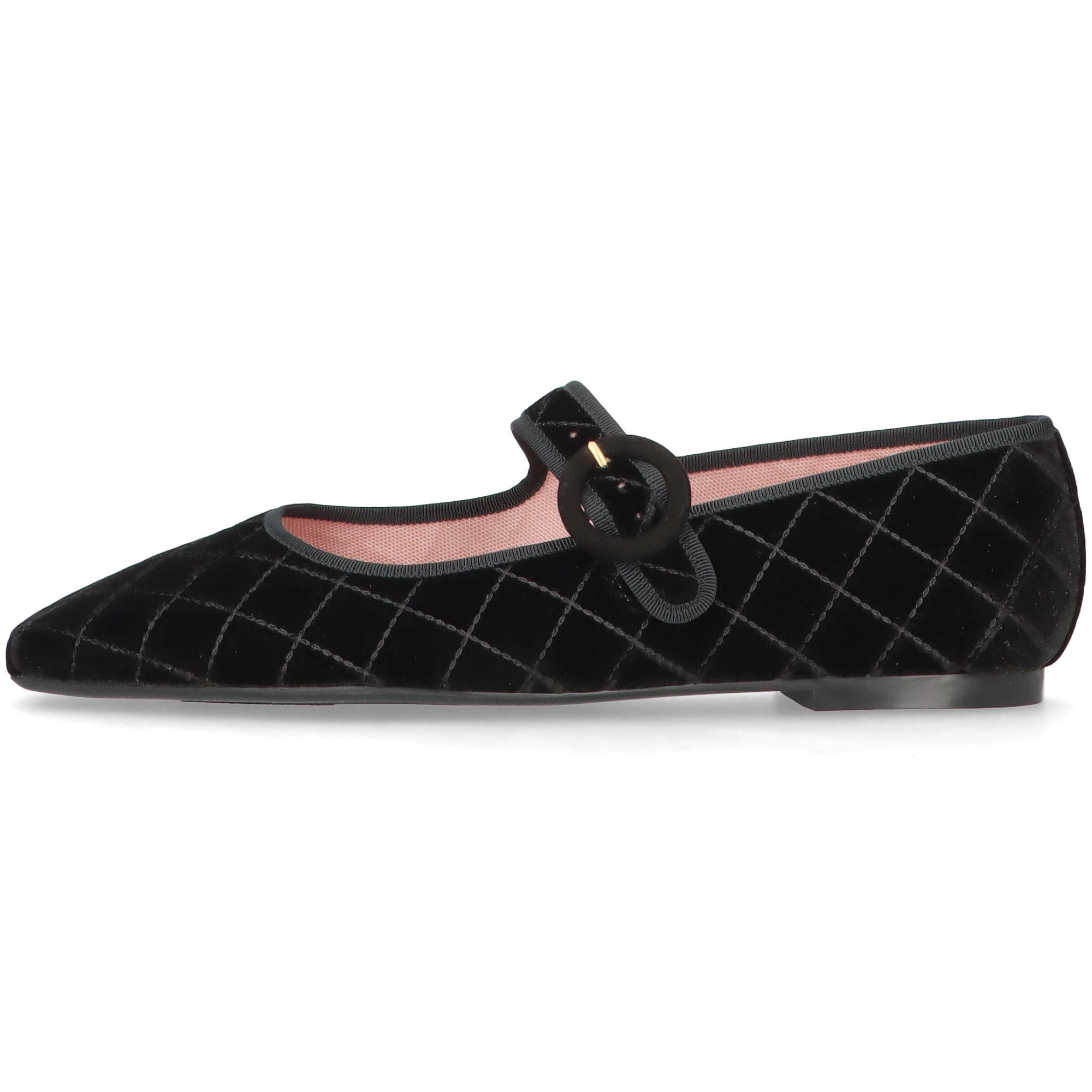 Pretty Ballerinas Square toe Mary Jane, Main, color, Black