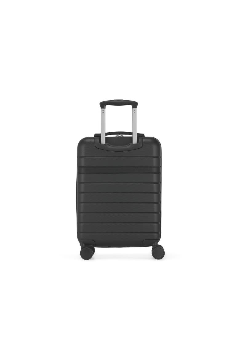 Lisbon Hardside Carry-on Luggage with Double Wheels, Alternate, color, Black