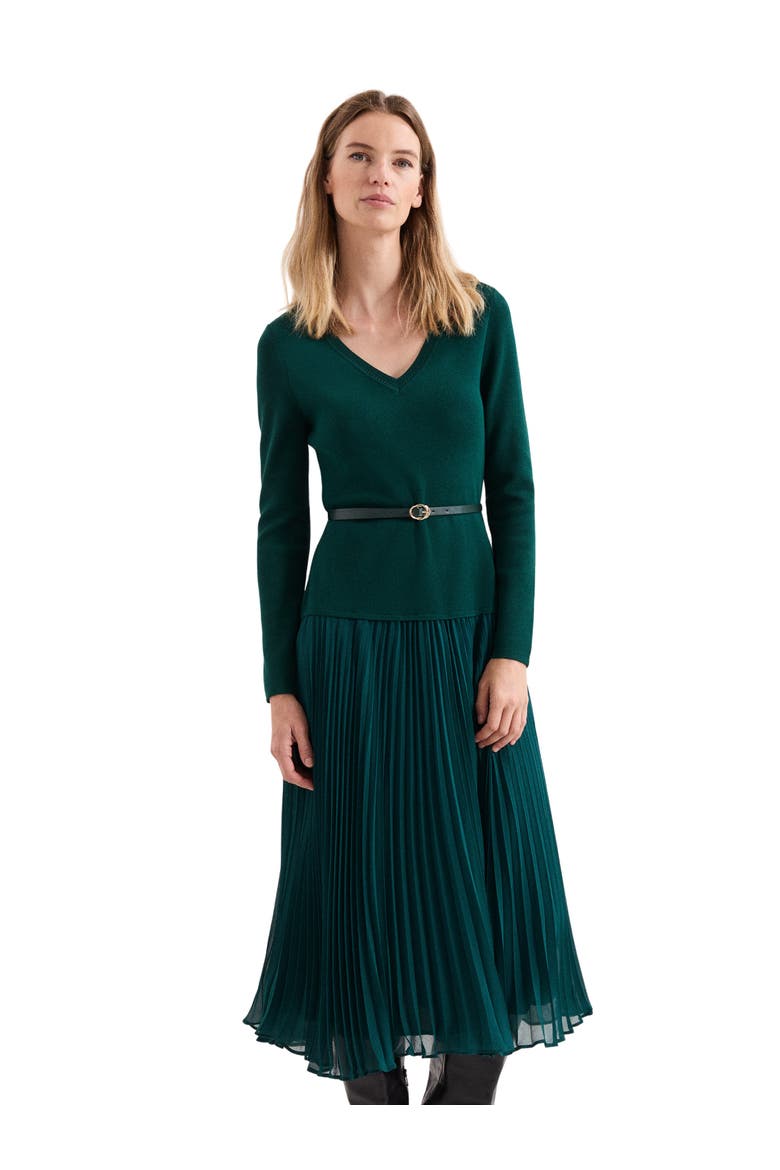 Kai V-Neck Dress, Main, color, Green