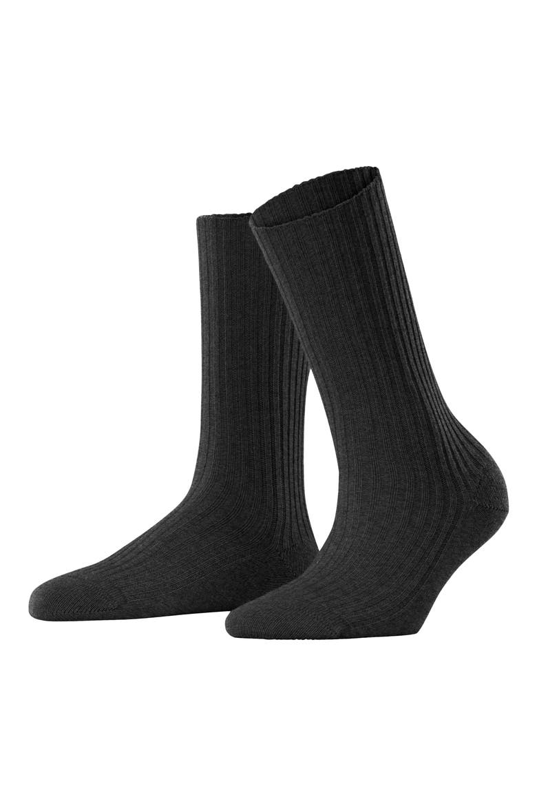 Cosy Wool Blend Boot Socks, Main, color, ANTHRA.MEL