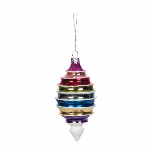 Carol & Frank Boho Stripe Ornament Set Of 3 In Multi