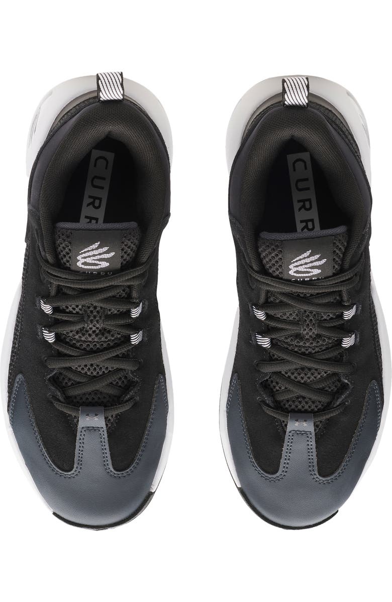 Under Armour Gender Inclusive Curry Sneaker, Alternate, color, Black/ White