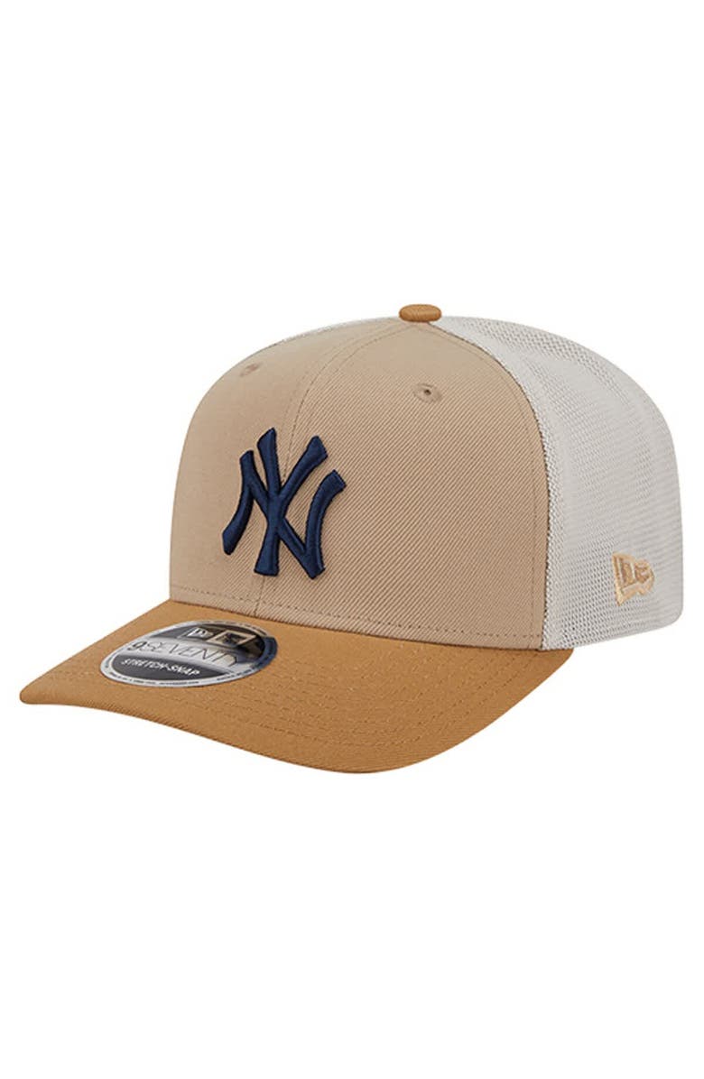 New Era Men
s New Era  Stone New York Yankees 9SEVENTY Trucker Adjustable Hat, Main, color, Stone
