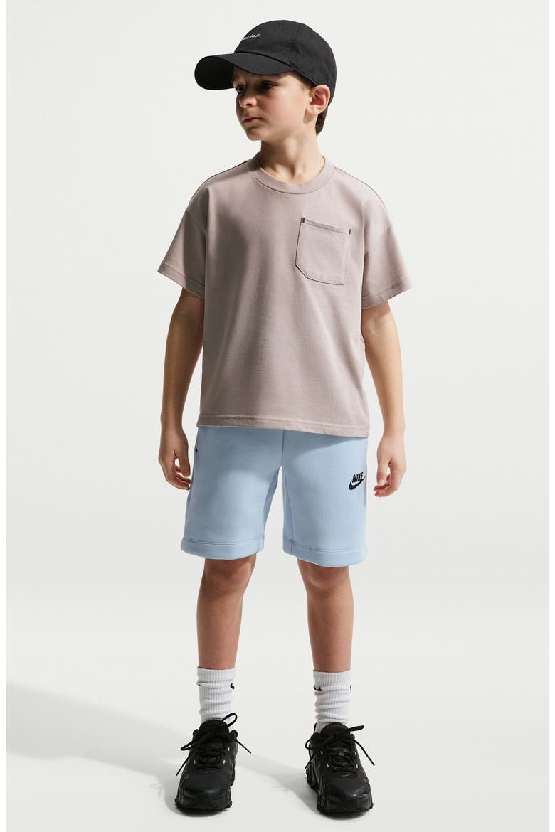 Kids' Fleece Shorts, Main, color, HYDROGEN BLUE/ BLACK