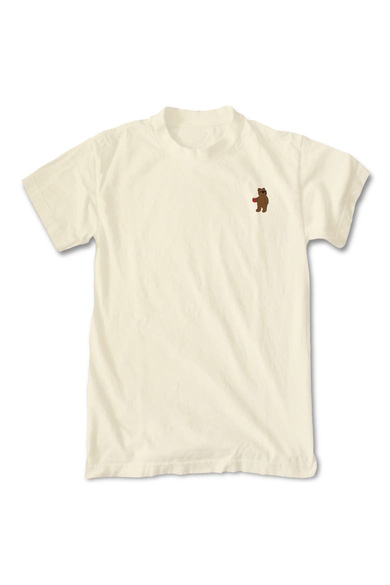 Riot Bear Graphic T-Shirt, Alternate, color, NATURAL/CREAM