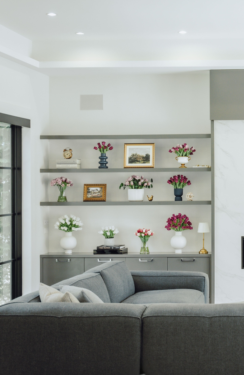 CocoBella Indie Cement RealTouch Tulip Arrangement, Alternate, color,