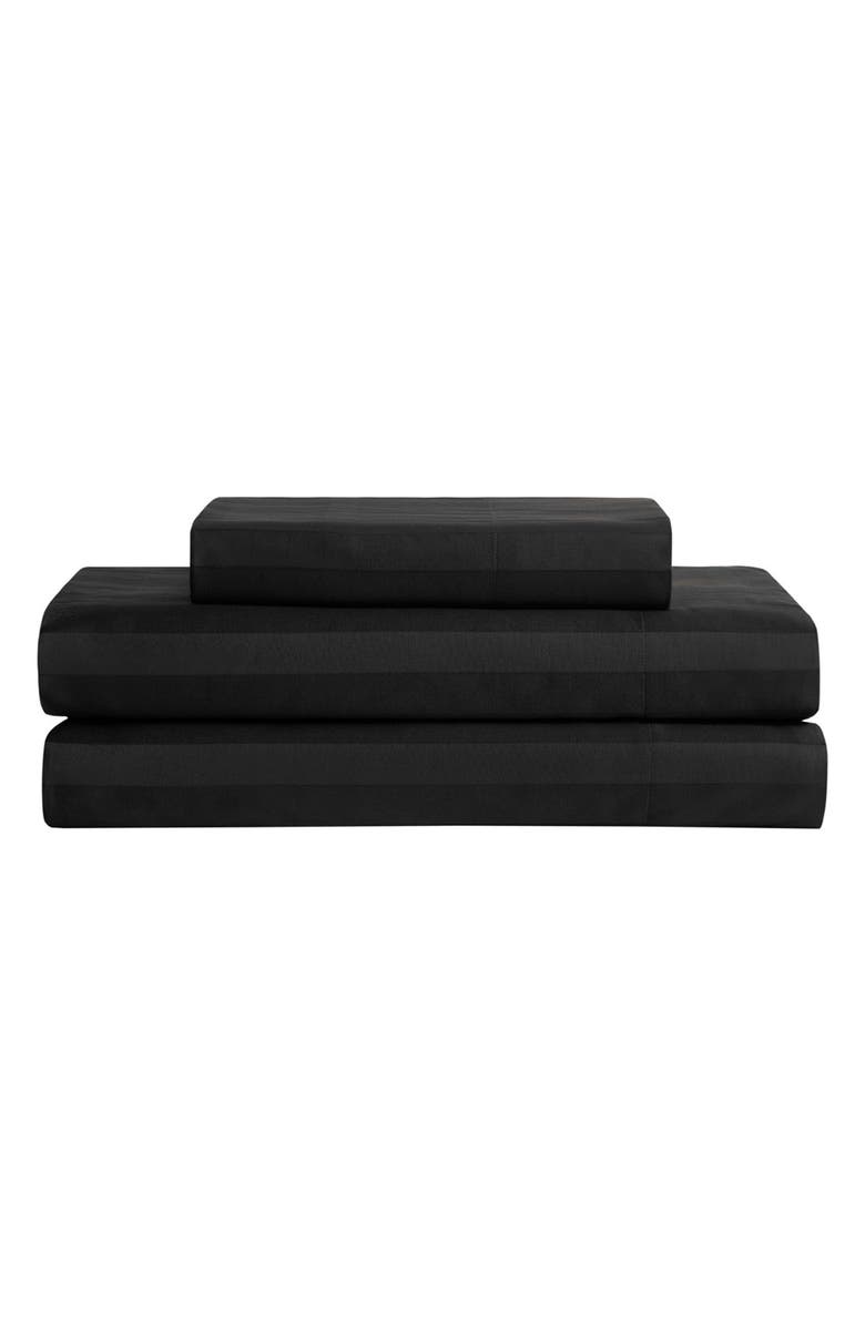 The Sheet Lab Regal Dreams 300 Thread Count Sateen Sheet Set., Alternate, color, Jet Black