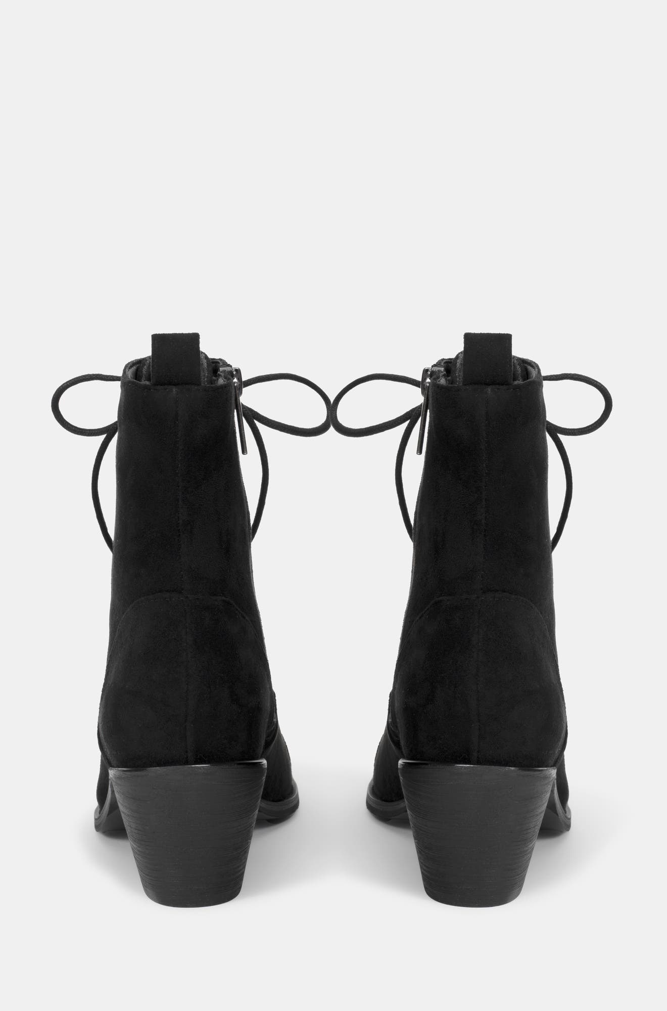 Lilith Suedette Embroidered Boots, Alternate, color, Black