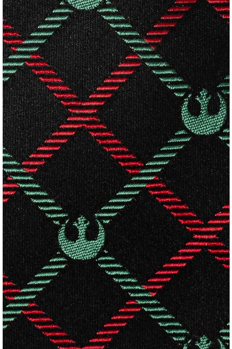 Star Wars Rebel Alliance Plaid Silk Blend Tie, Alternate, color, RED