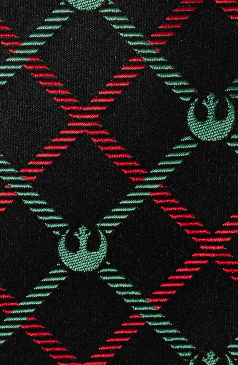 Cufflinks, Inc. Star Wars Rebel Alliance Plaid Silk Blend Tie, Alternate, color, Red