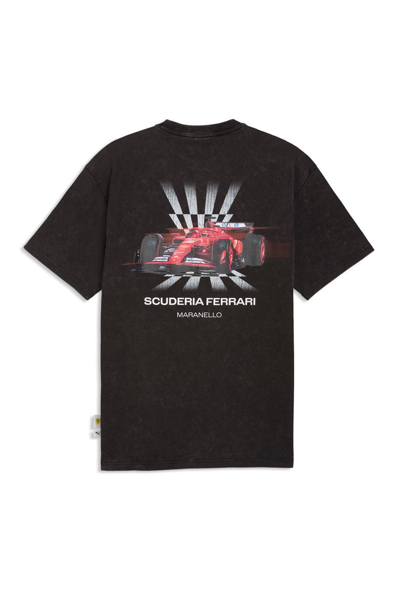 Ferrari Car Graphic T-Shirt, Alternate, color, PUMA BLACK