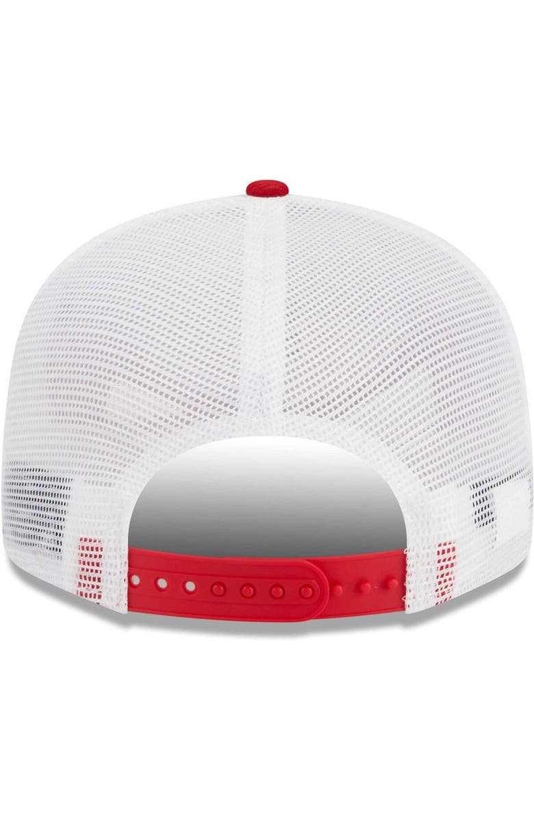 New Era Men's New Era Red Cincinnati Reds Tear Trucker 9FIFTY Snapback Hat, Alternate, color, 