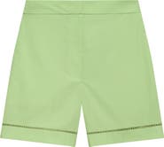 Theory Lattice Inset Stretch Cotton Shorts