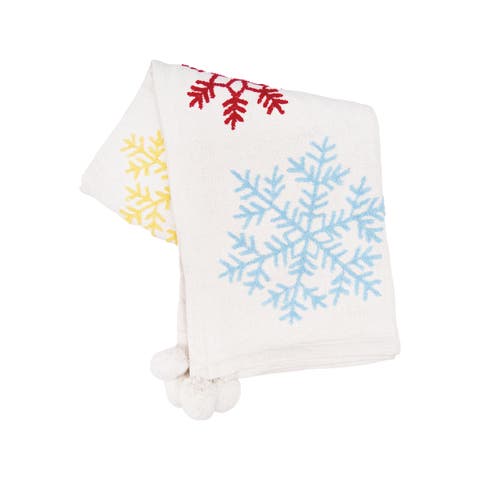 Boho Christmas Throw Blanket