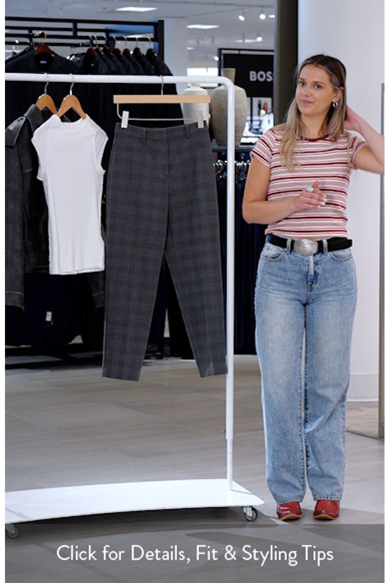 The Icon Plaid Cigarette Pants video