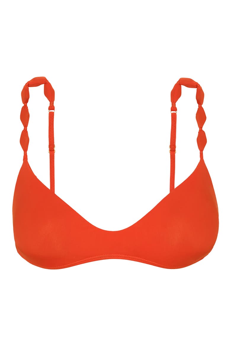 Alexa Vivian Bikini Top, Alternate, color, ORANGE