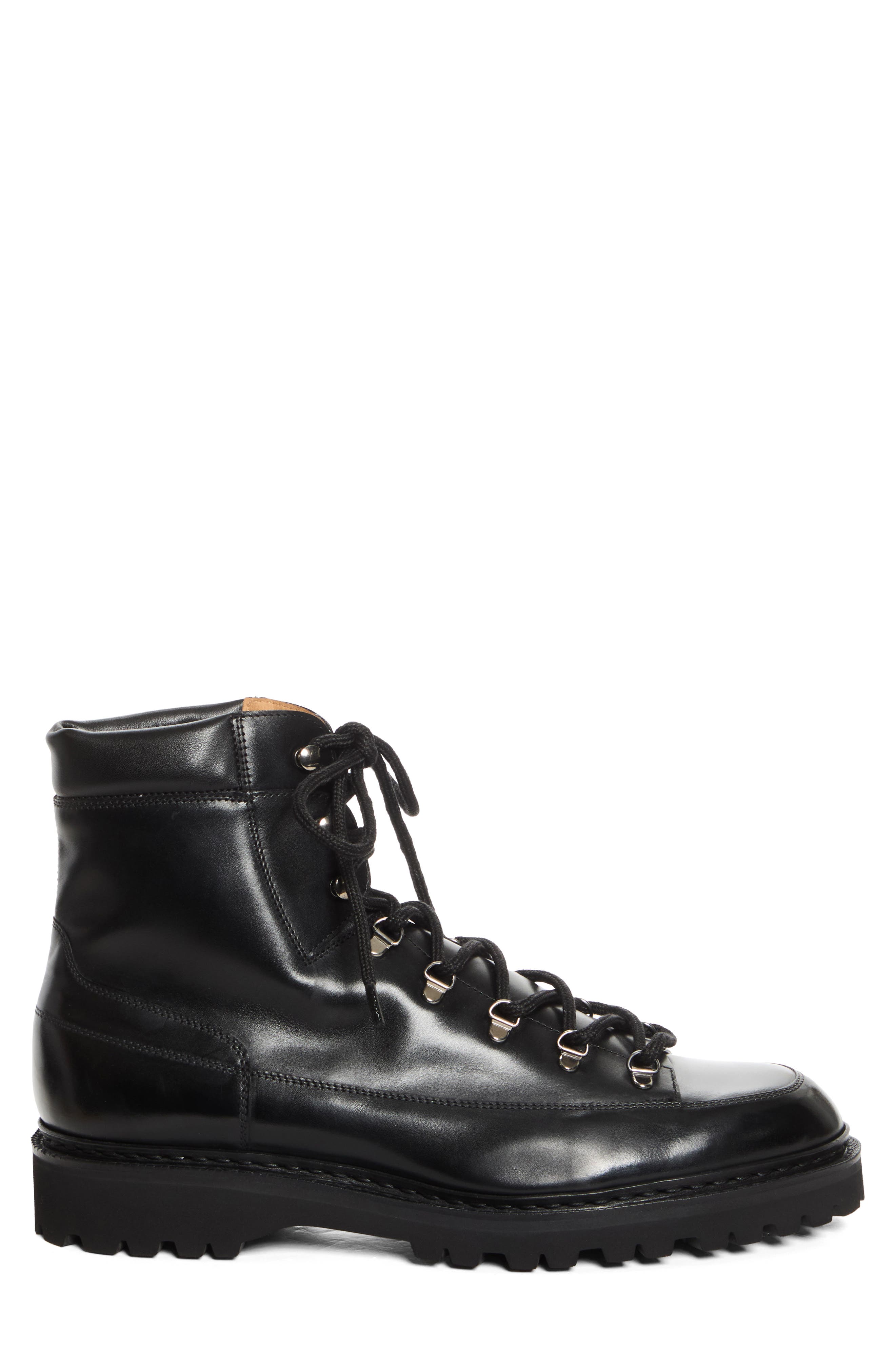 Sommet Leather Boot, Alternate, color, BLACK