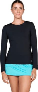 Sofibella UV Colors Womens Long Sleeve Tennis Shirt