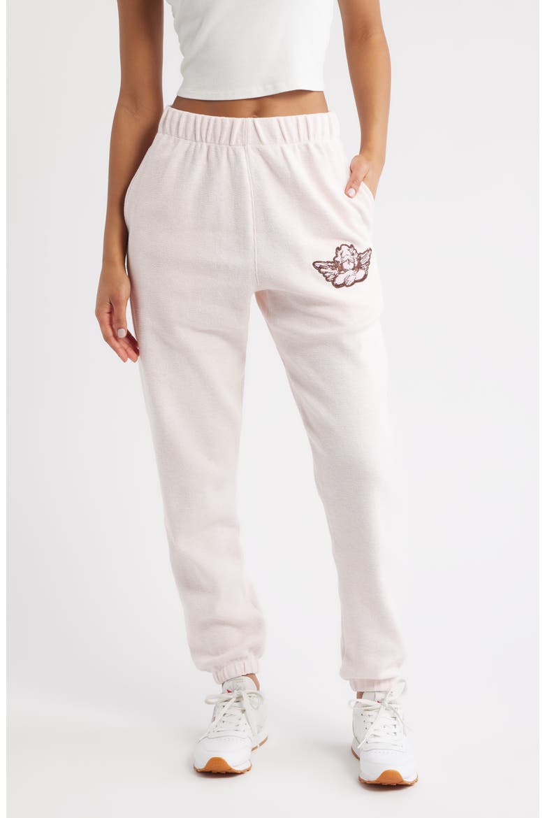 Smoke and Mirrors Mac Slim Joggers, Main, color, PINK HEATHER