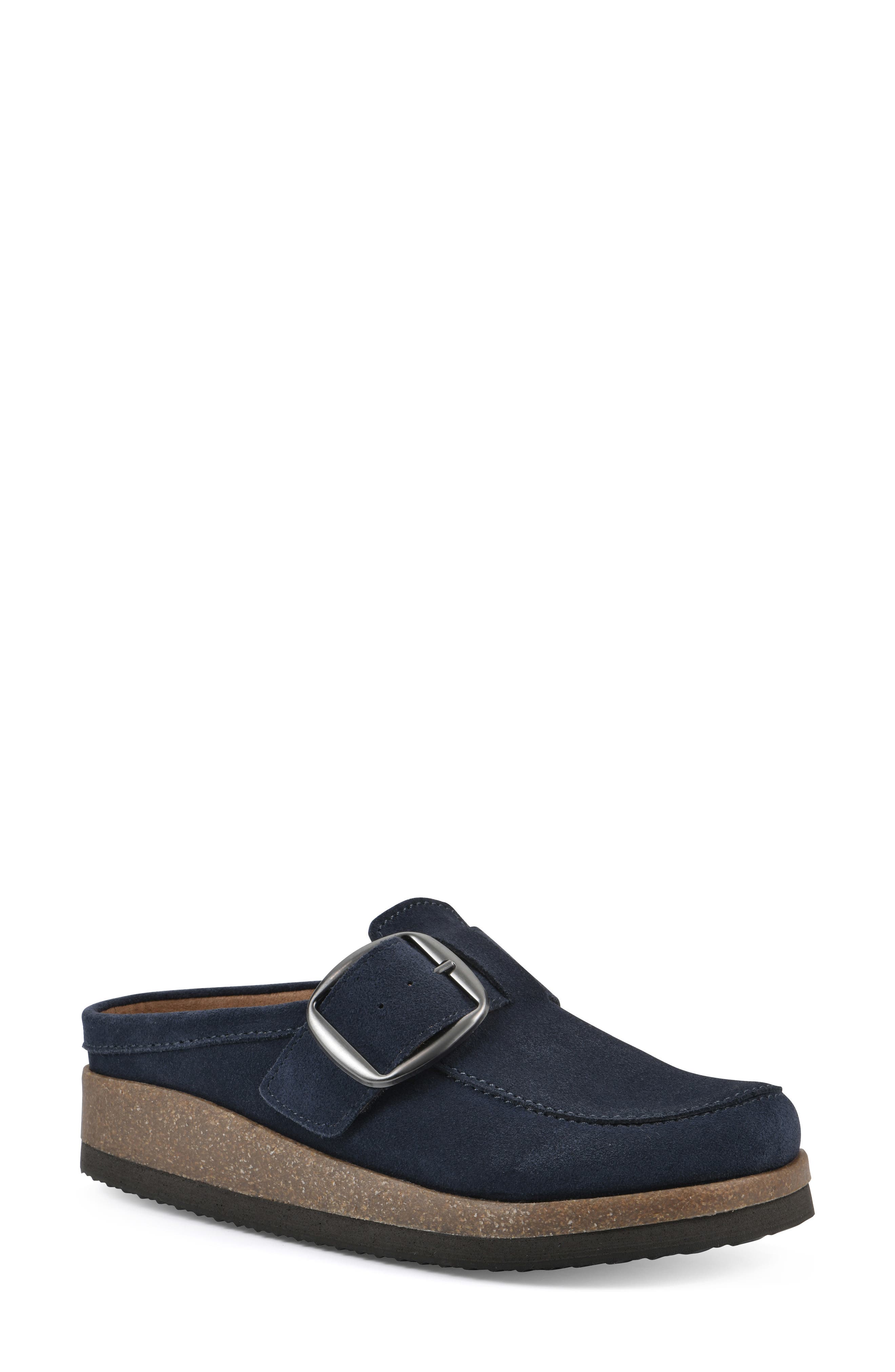 Bueno Mule, Main, color, NAVY SUEDE