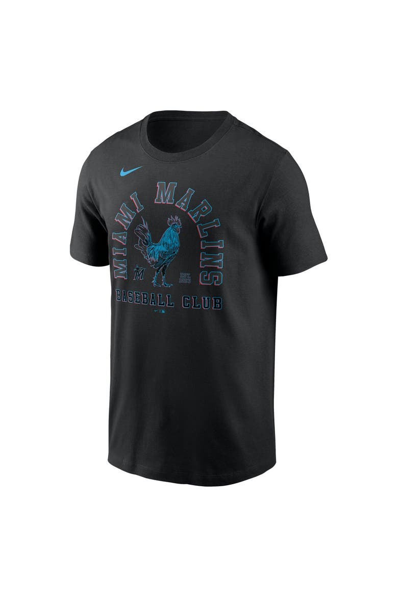 Men's Nike  Black Miami Marlins Local T-Shirt, Alternate, color, Black