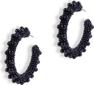 Deepa Gurnani Vidya Beaded Hoop Earrings