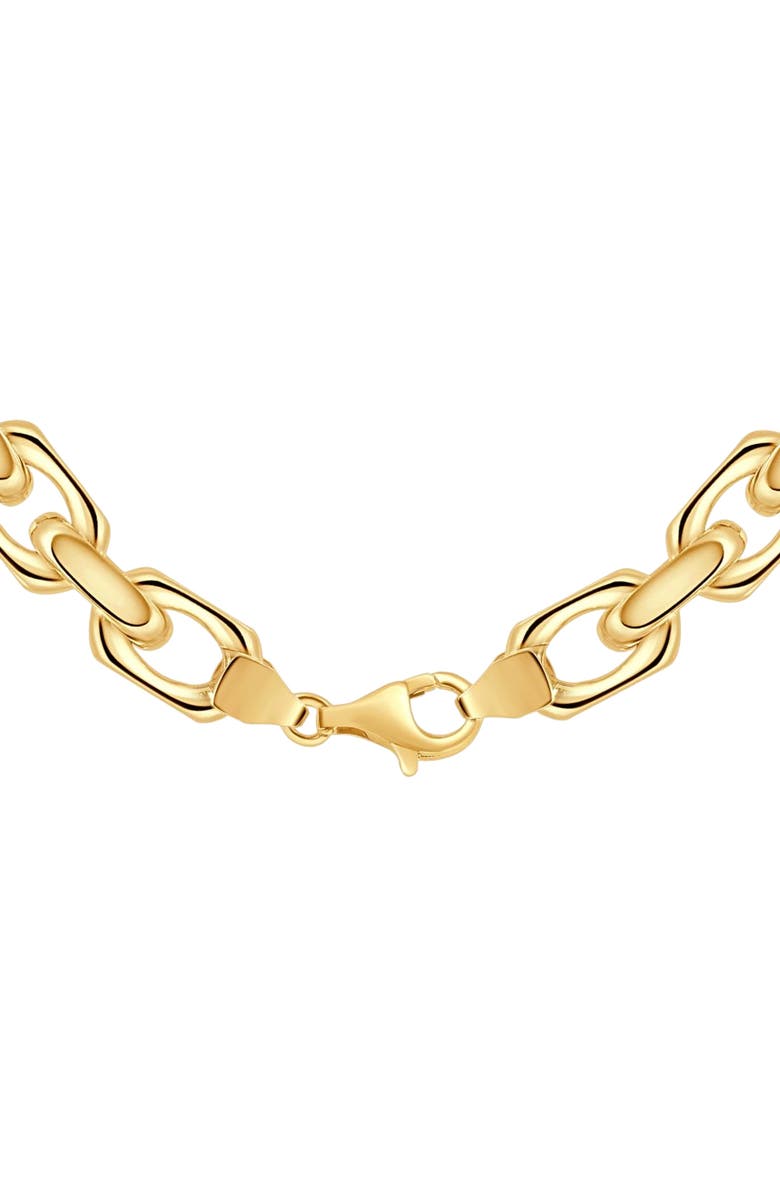 Bliss Diamond 14k Gold Women's 24" Chain Necklace 42 Grams 8.5mm Thick, Alternate, color, 14K Yellow Gold