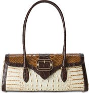 Brahmin Dayan Embossed Leather Shoulder Bag