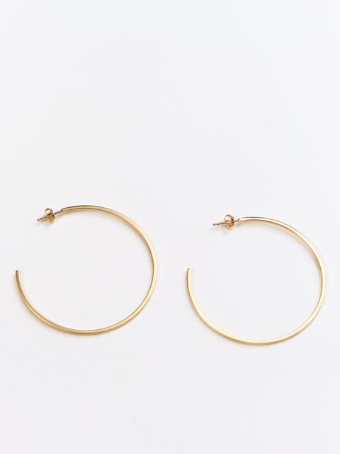 Maddie Large Thin Hoop Earrings