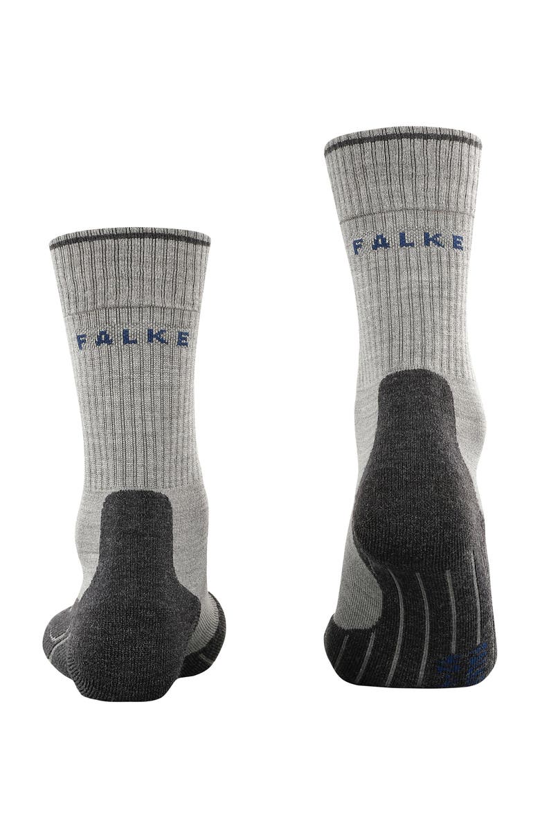 Falke TK2 Explore Wool Silk Hiking Socks, Alternate, color, Light Grey