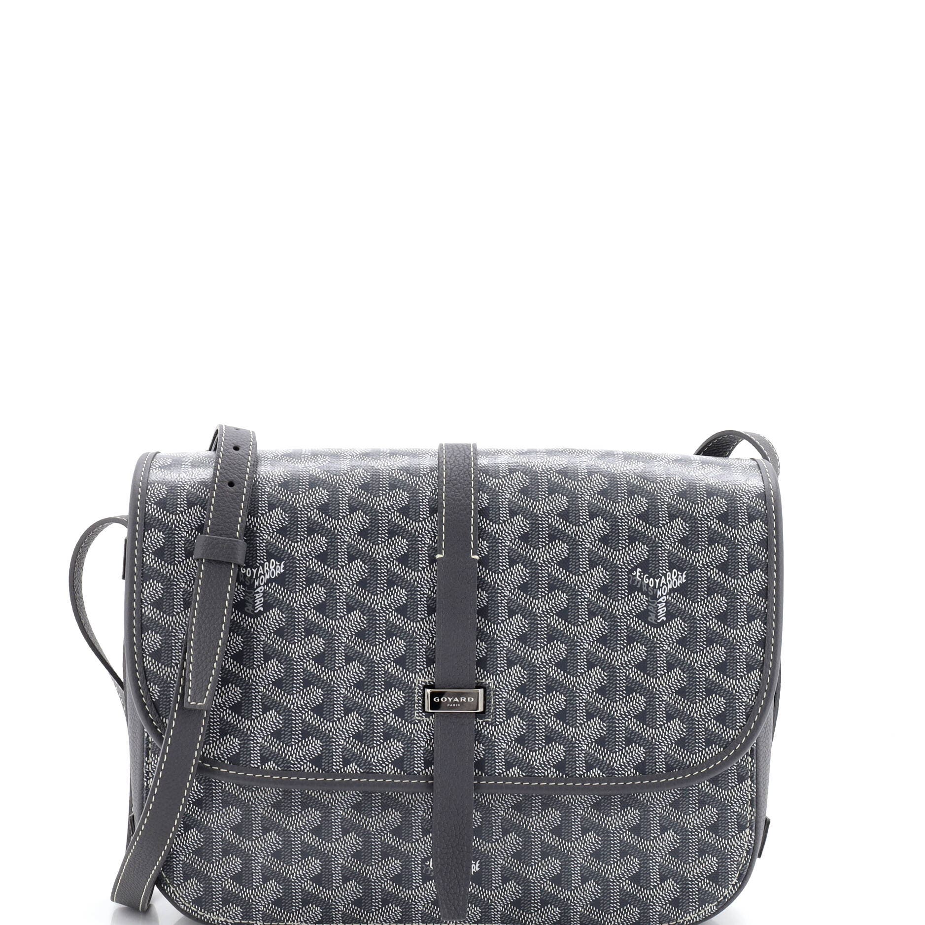 Belvedere II Messenger Bag Coated Canvas MM, Main, color, Grey