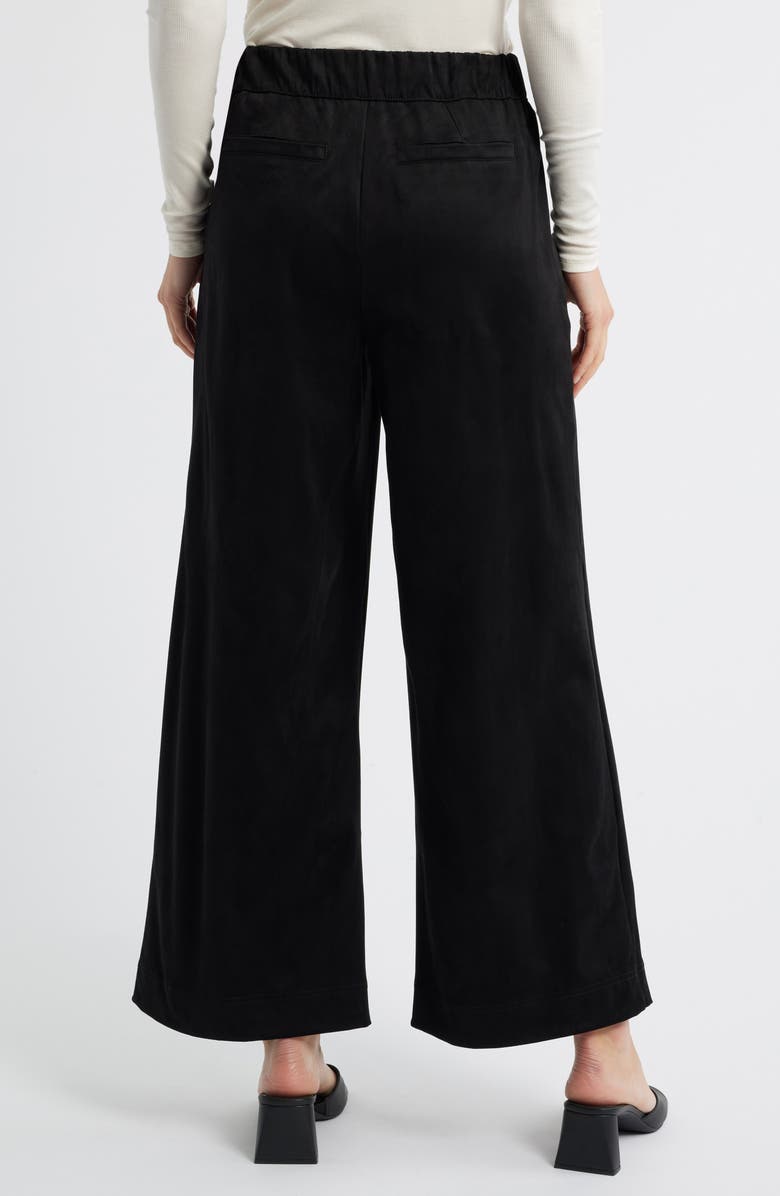 Wit & Wisdom Skyrise Patch Pocket Wide Leg Pants, Alternate, color, Black