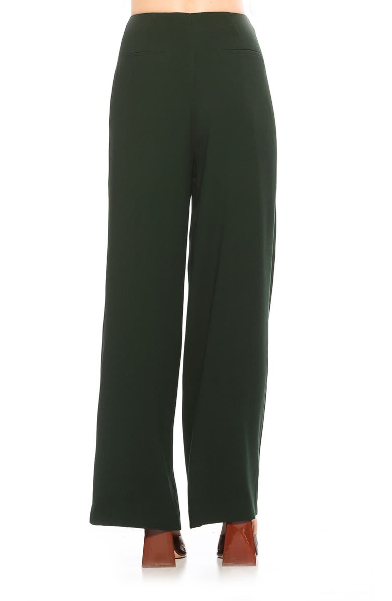 Alexia Admor Rover Mid Rise Wide Leg Pants, Alternate, color, Emerald