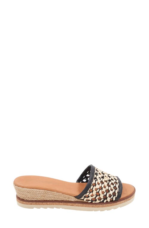 Andre Assous André Assous Nessie Platform Wedge Sandal In Black Natural/black