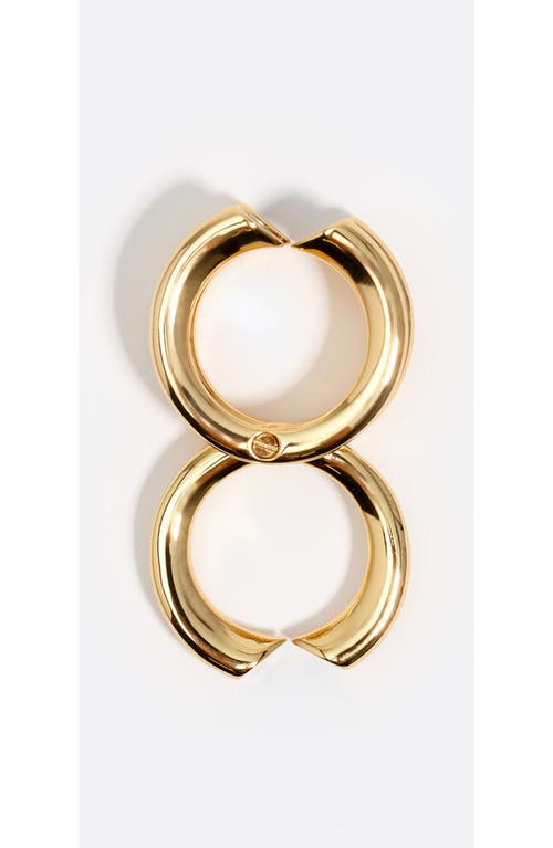 Bimba Y Lola Heart Triple Modular Ring In Gold