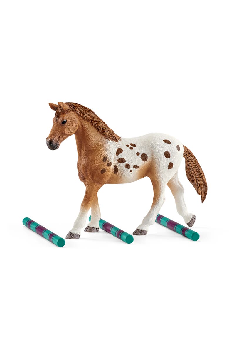 Schleich Horse Club Lisa's Tournament Training, 17 Piece Playset, Alternate, color, Multicolored
