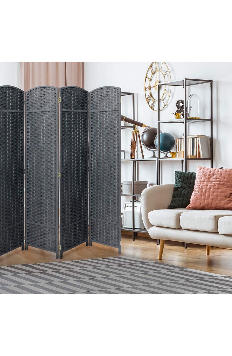 SORBUS Grey Room Divider, Alternate, color,