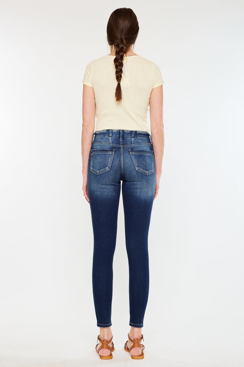 Novah High Rise Super Skinny Jeans, Alternate, color, Dark Wash