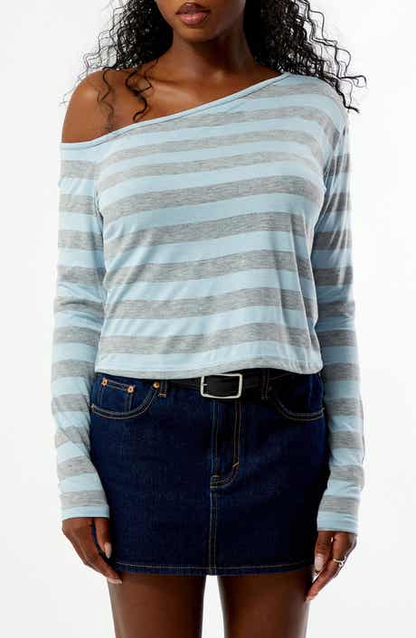 Olivia Stripe Off the Shoulder Top