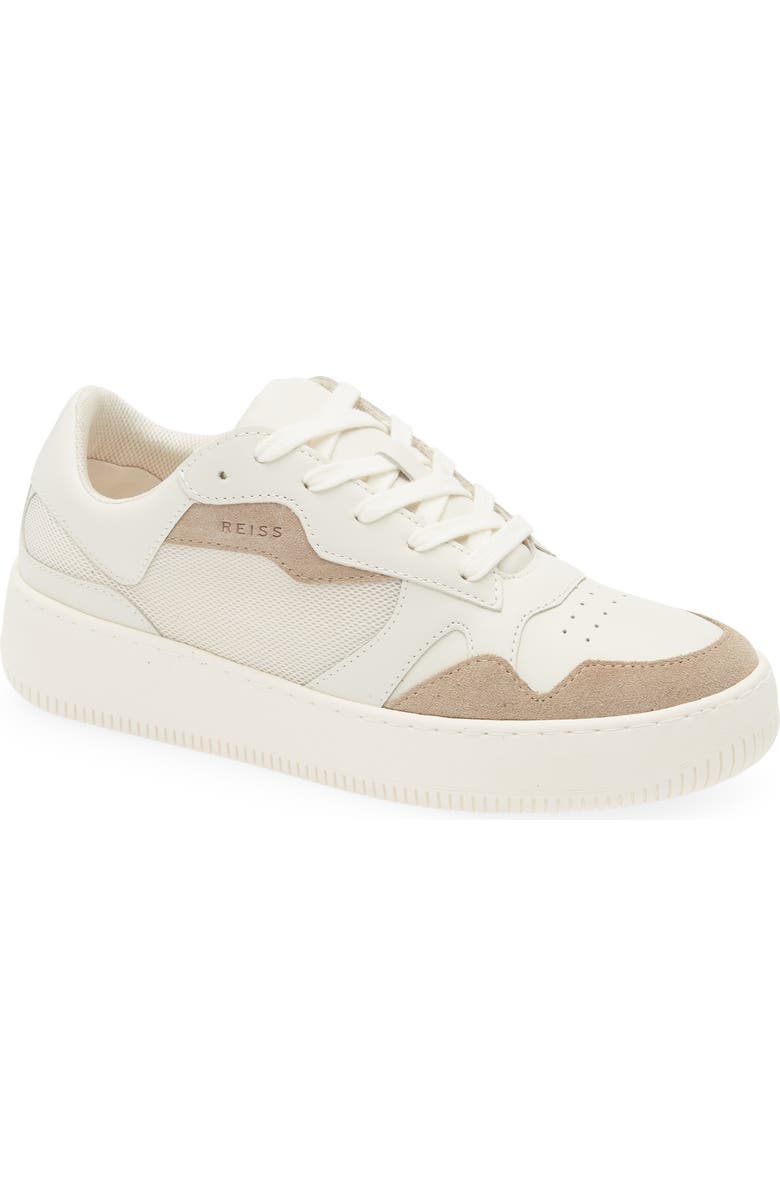 Reiss Ruth Platform Sneaker, Main, color, Taupe