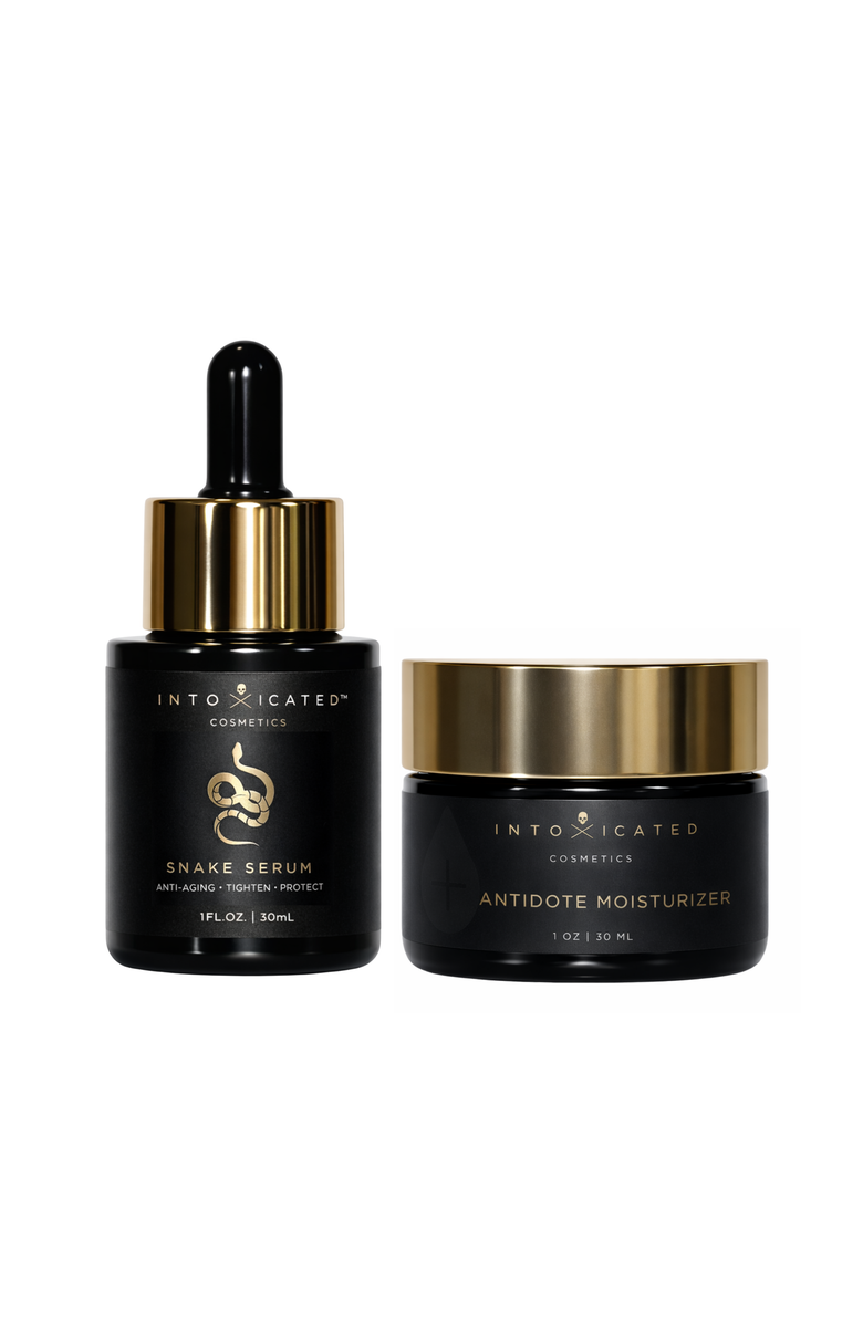 Intoxicated Cosmetics Snake Serum + Antidote Moisturizer | Anti-Aging Formula with Vegan Snake Peptides &  Fine Line Smoothing in a Hydrating Daily Moisturizer, Main, color, NO COLOR