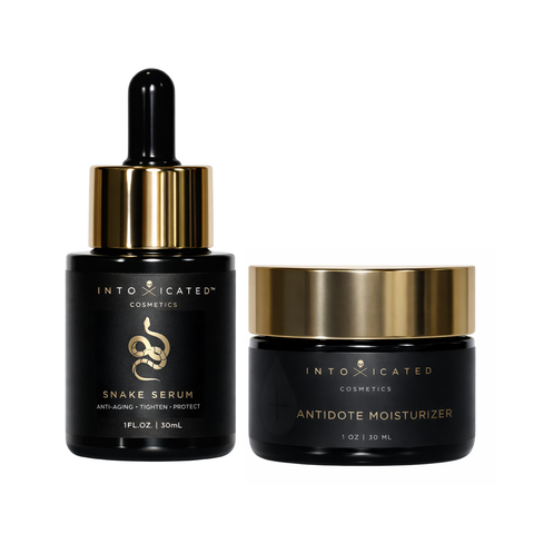 Snake Serum + Antidote Moisturizer | Anti-Aging Formula with Vegan Snake Peptides &  Fine Line Smoothing in a Hydrating Daily Moisturizer