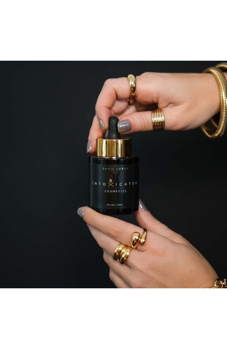 Intoxicated Cosmetics Snail Serum | 1 fl.oz./30ml | Hydrating & Anti-Aging Skincare Treatment with Vegan Snail Venom Peptide & Vegan Snail Mucin, Alternate, color, NO COLOR