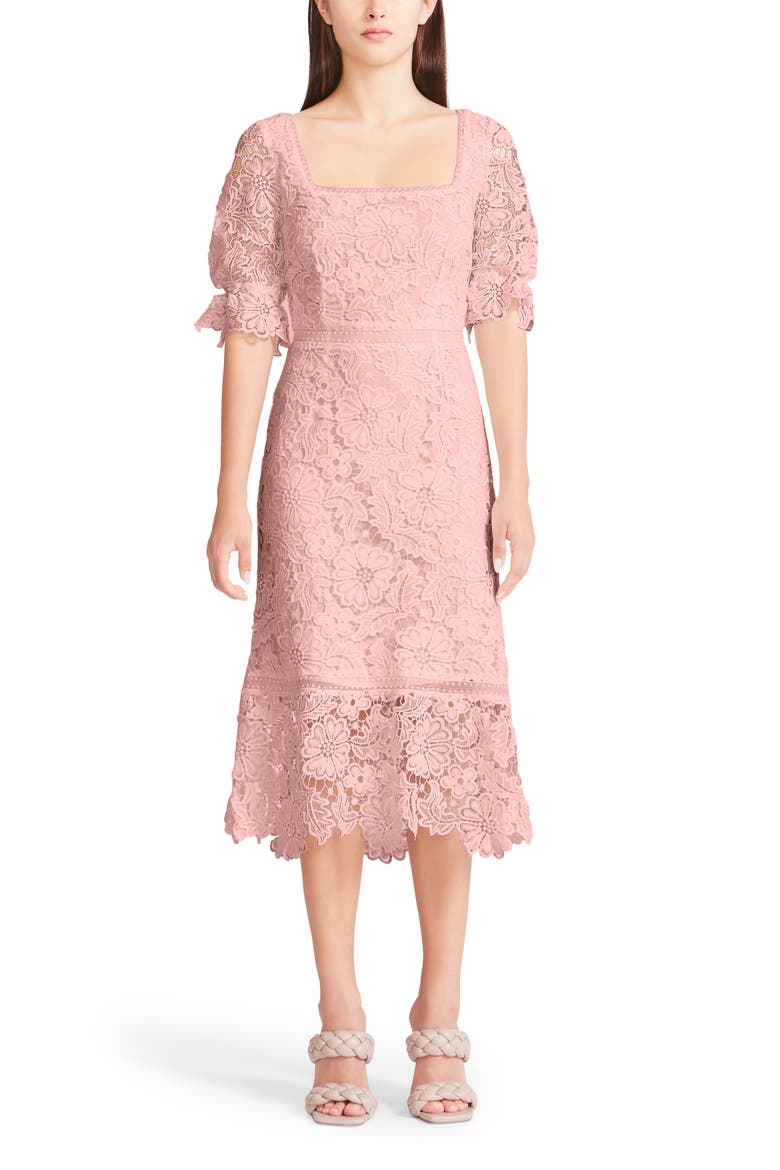 Did It My Way Lace Midi Dress, Main, color, ROSE CLAY